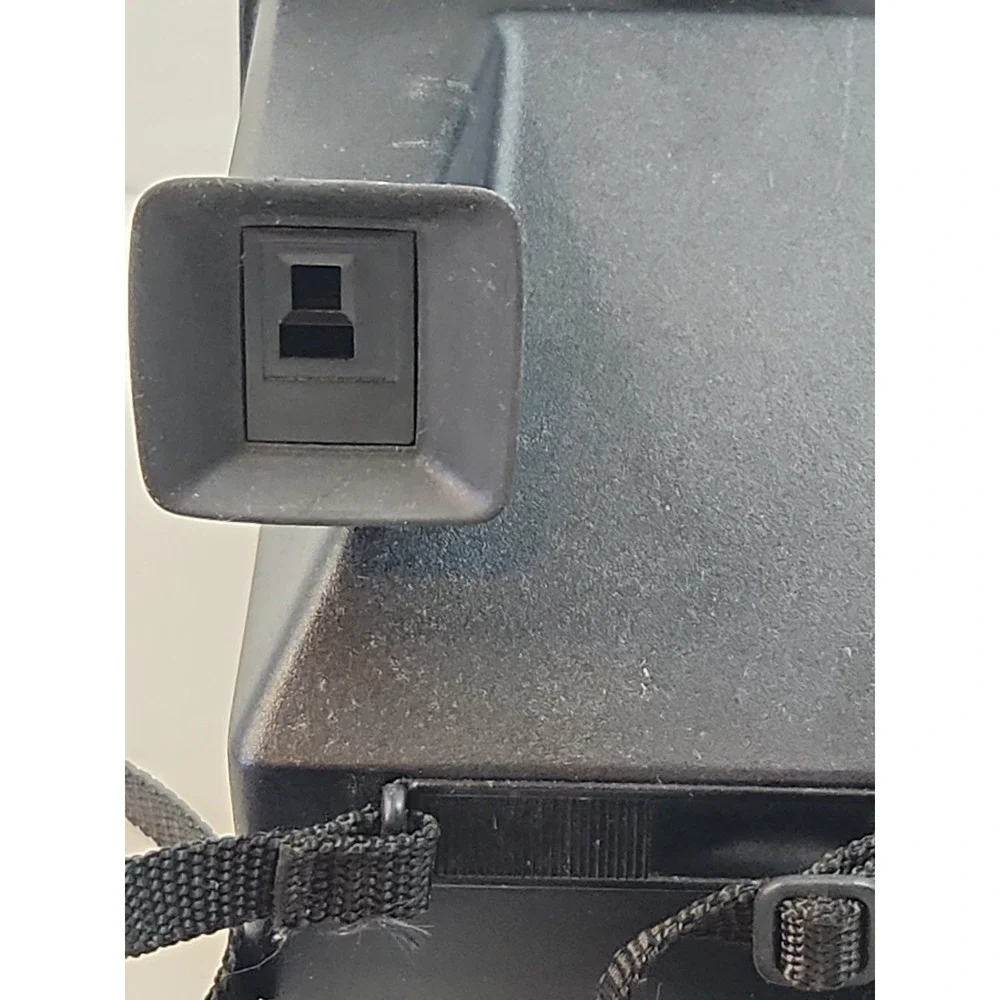 Polaroid Sun 600 LMS Instant Film Camera Black Silver Untested For Parts Repair